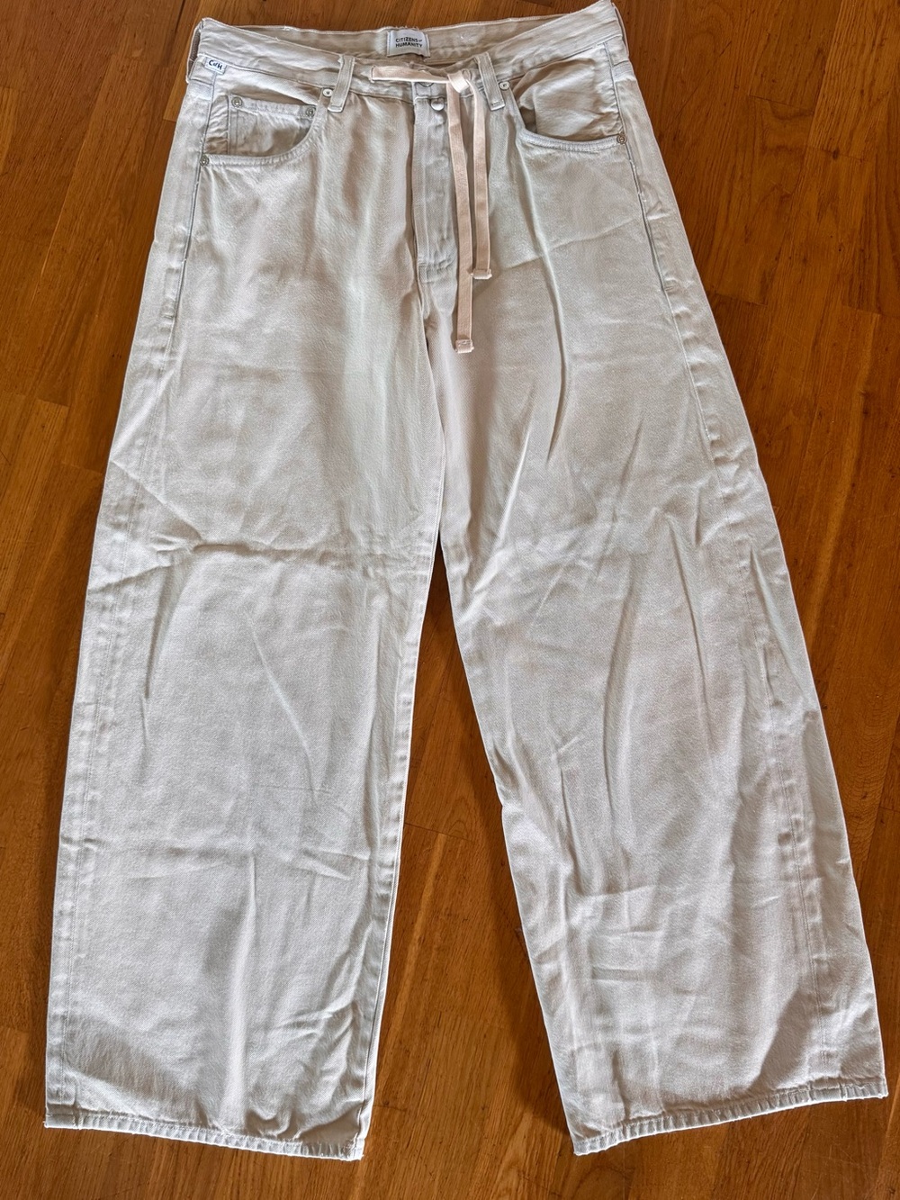 CITIZENS OF HUMANITY BRYNN DRAWSTRING TROUSER IN PEYOTE SIZE 27